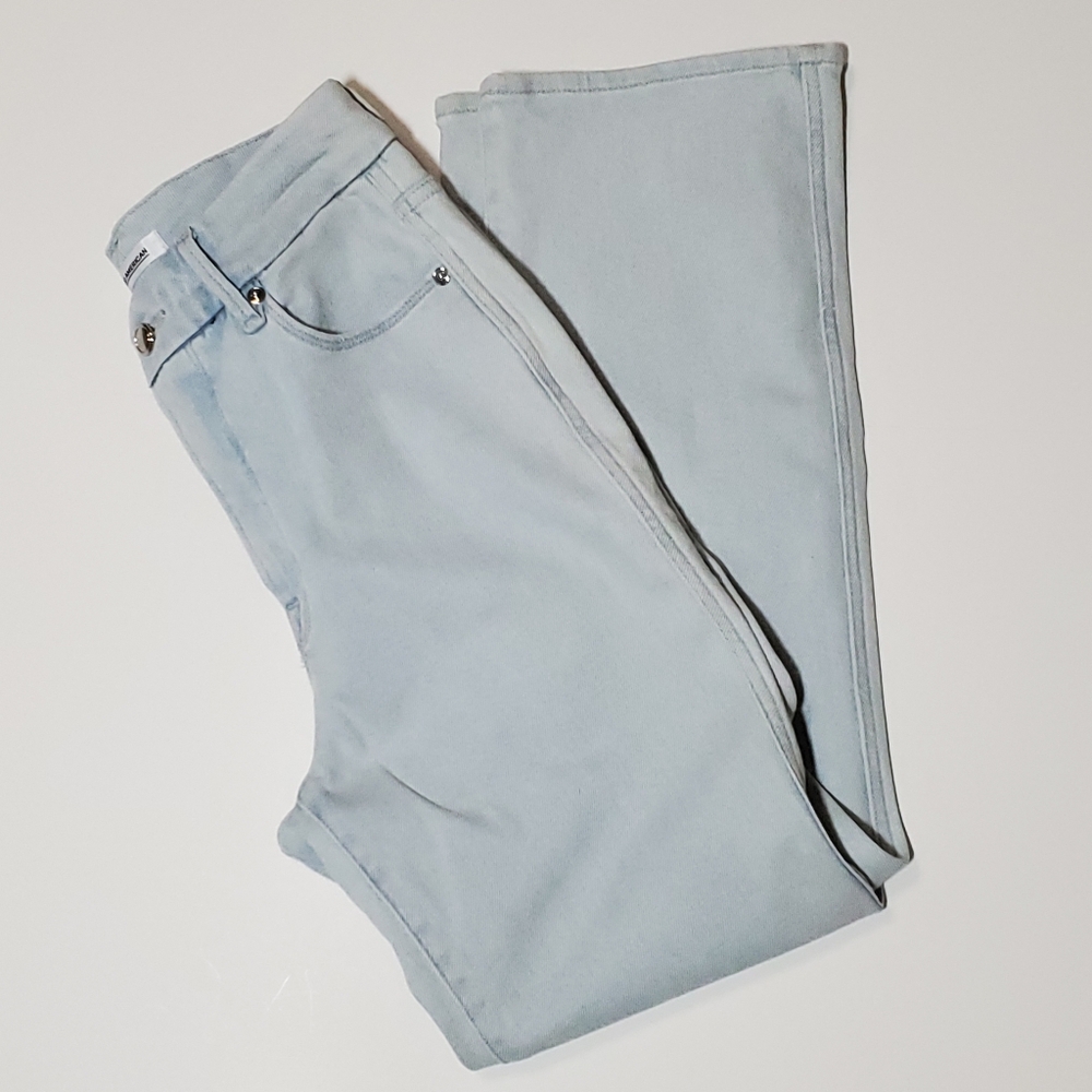 Good American Light Blue Straight Leg Jeans